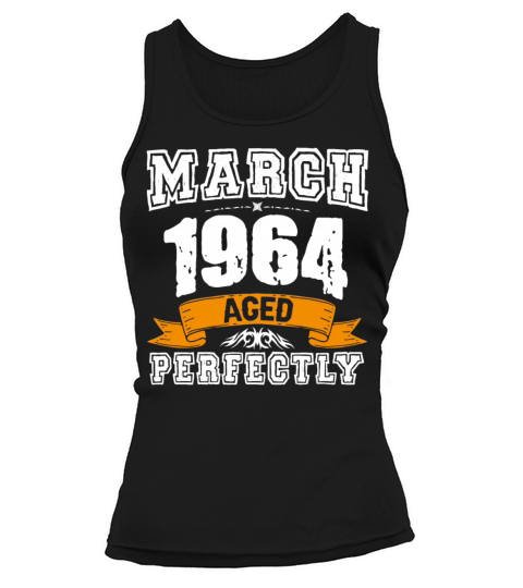 March 1964 Vintage Birthday Present Tank top Woman