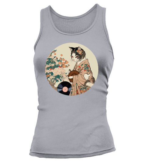 Vinyl Record Player Cat Owner Record Collector Tank top Woman