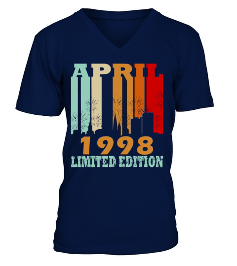 1998 April birthday legend V-Neck T-shirt
