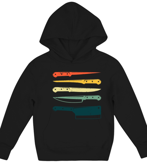 Funny Chef Knife For Men Women Vintage Chef Knife Kids Hoodie