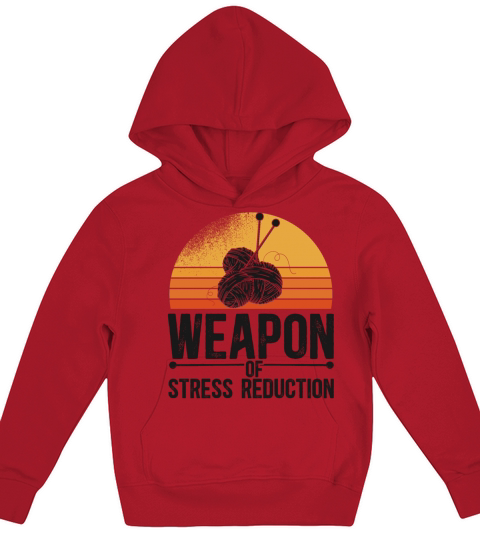 Knitting Knitter Retro Vintage Kids Hoodie