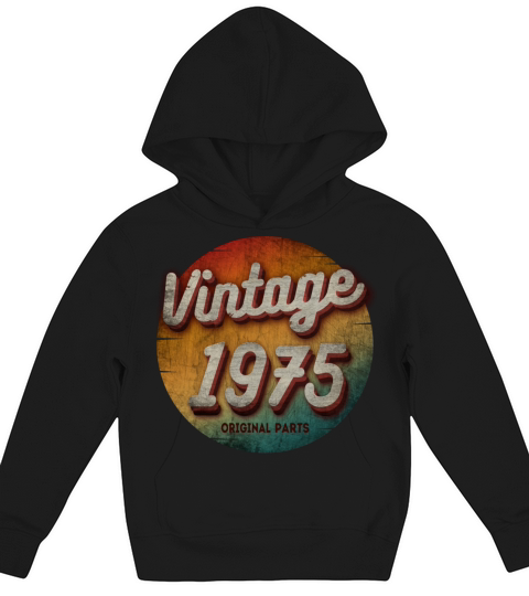 VINTAGE 1975 ORIGINAL PARTS Kids Hoodie