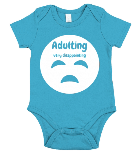 Adulting very disappointing Short Sleeve Baby One-Piece