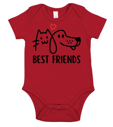 best friends Short Sleeve Baby One-Piece
