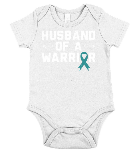 Husband Of A Warrior Cervical Cancer Supporter Short Sleeve Baby One-Piece