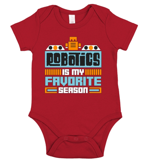 Robotics Is My Favorite Season Automation Engineer Short Sleeve Baby One-Piece