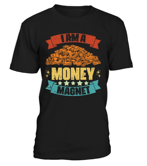 Vintage I Am A Money Magnet Positive Thinker T-Shirt Unisex