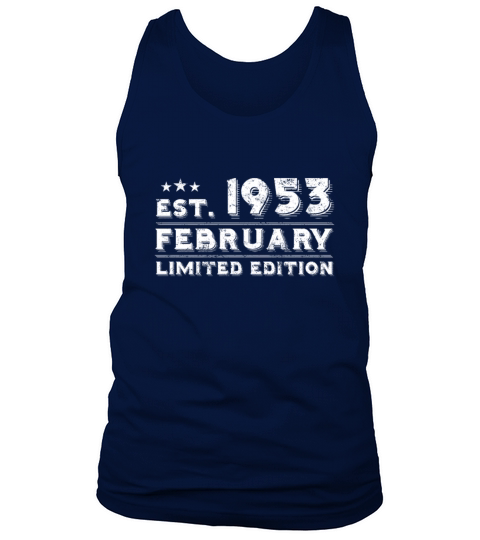 Est February 1953 - Birthday Present - Vintage Tank Top Unisex