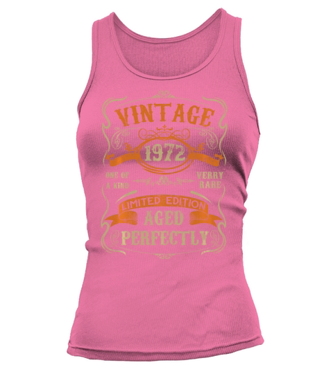 50 Year Old Vintage 1972 Limited Edition Tank top Woman