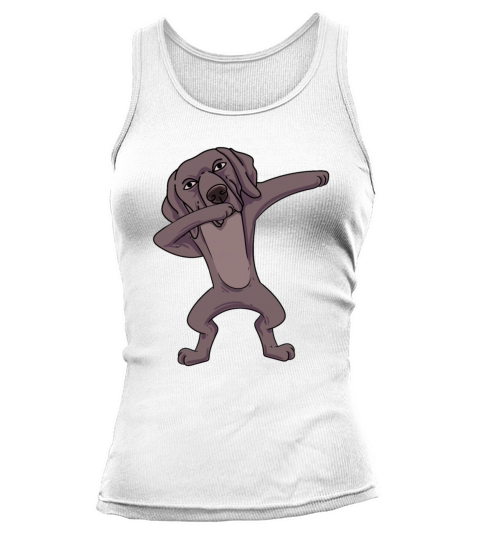 Dabbing Weimaraner Tank top Woman