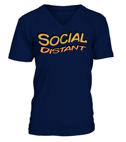 Socially Distant V-Neck T-shirt