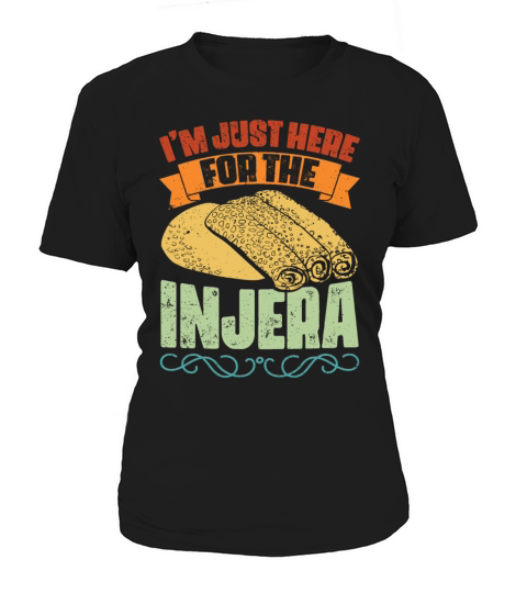 Vintage Im Just Here For The Injera An Ethiopian Women's T-Shirt