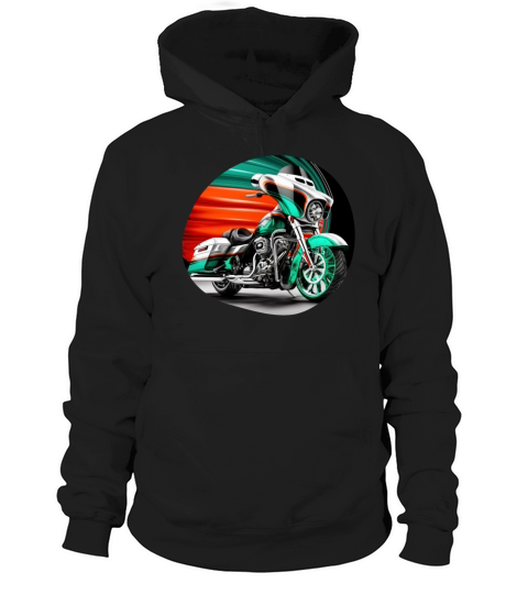 Vintage Motorcycle Biker With Mexico Flag Hoodie Unisex