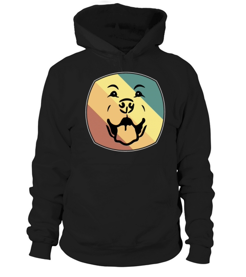 Vintage Retriever Labrador Lover Owner Happy Face Hoodie Unisex