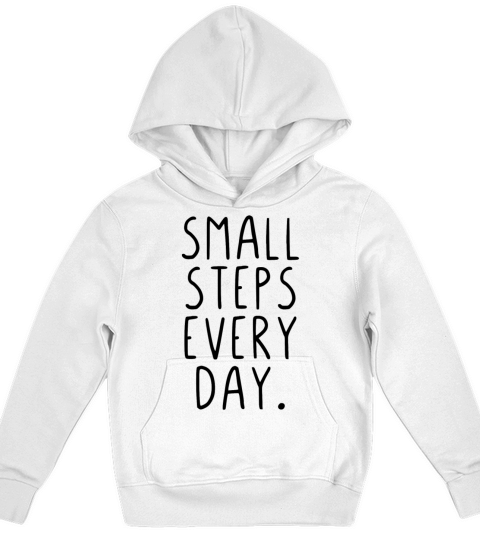 Small steps every day Kids Hoodie
