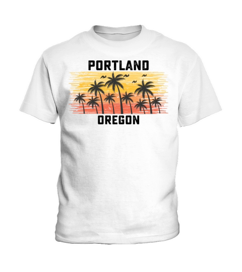 Portland Oregon Summer Retro VIntage Vacation Kids T-Shirt