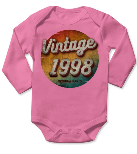 VINTAGE 1998 ORIGINAL PARTS Long Sleeve Baby One-Piece