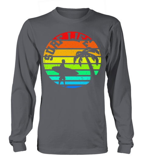 Tropical Vintage Sunset Surf Life Long sleeved Unisex