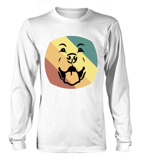 Vintage Retriever Labrador Lover Owner Happy Face Long sleeved Unisex