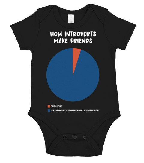 How Introverts make friends Short Sleeve Baby One-Piece