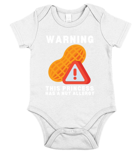 Peanut Allergy Awareness Peanut Allergic Short Sleeve Baby One-Piece
