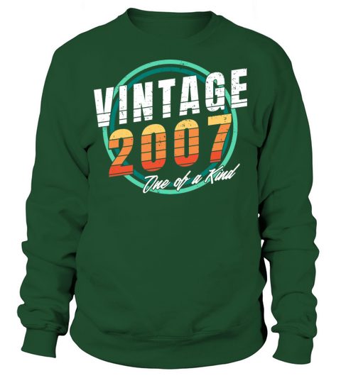 Vintage 2007 Shirt for Men Women 16 Year Old 16th Sweatshirt Unisex