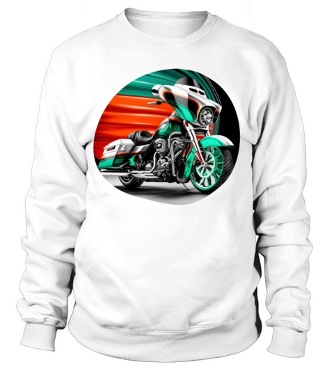Vintage Motorcycle Biker With Mexico Flag Sweatshirt Unisex
