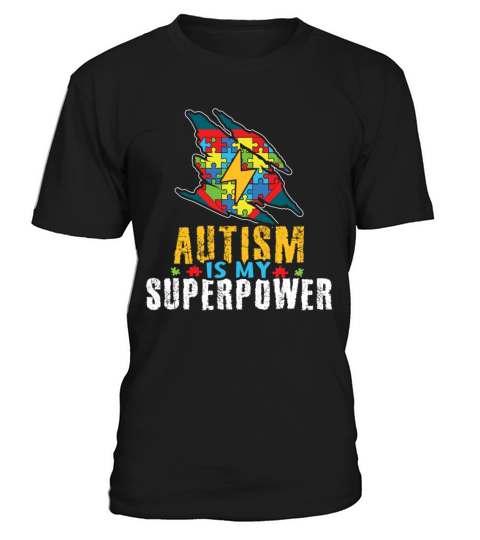 My Power Colorful Puzzle Autism Awareness T-Shirt Unisex