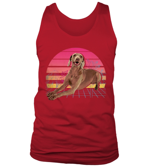 Retro Weimaraner Tank Top Unisex