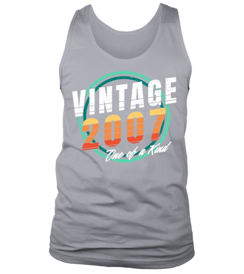 Vintage 2007 Shirt for Men Women 16 Year Old 16th Tank Top Unisex