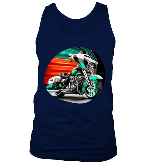 Vintage Motorcycle Biker With Mexico Flag Tank Top Unisex