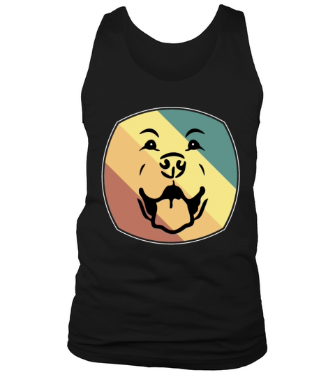 Vintage Retriever Labrador Lover Owner Happy Face Tank Top Unisex