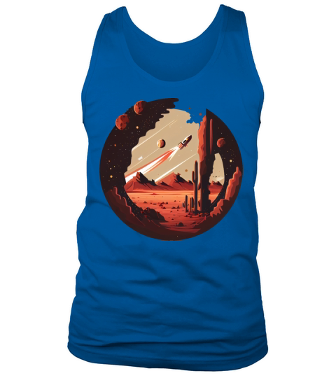 Vintage Space Science Mars Fiction Geek Solar Tank Top Unisex