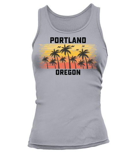 Portland Oregon Summer Retro VIntage Vacation Tank top Woman