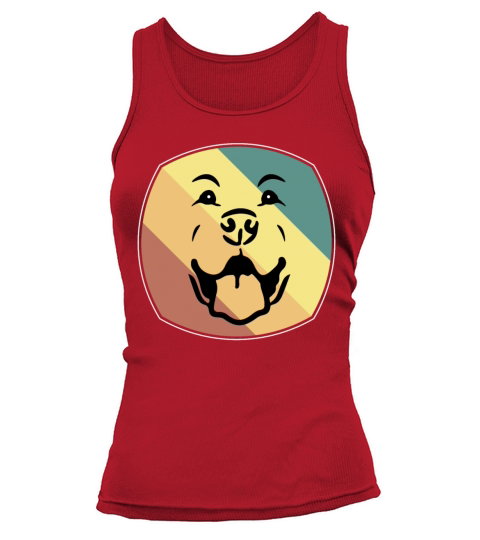 Vintage Retriever Labrador Lover Owner Happy Face Tank top Woman