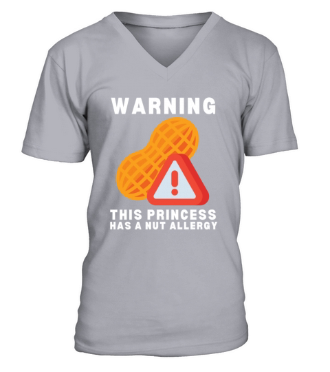 Peanut Allergy Awareness Peanut Allergic V-Neck T-shirt