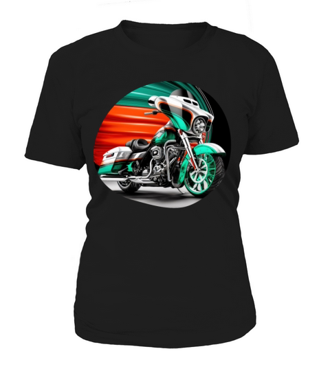 Vintage Motorcycle Biker With Mexico Flag Women's T-Shirt