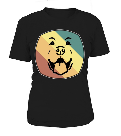 Vintage Retriever Labrador Lover Owner Happy Face Women's T-Shirt