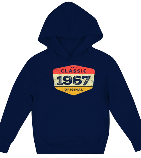Classic 1967 56 Birthday Vintage Kids Hoodie