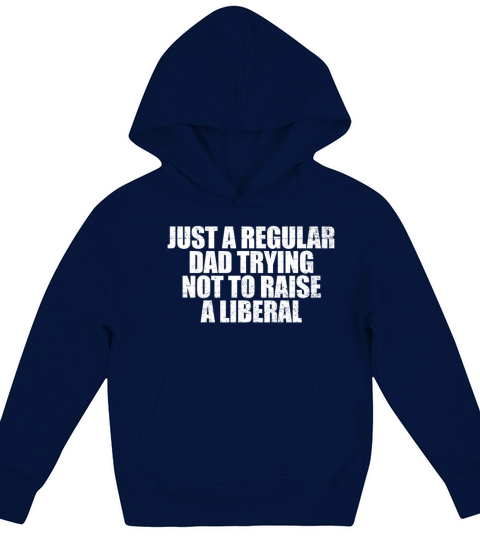 Just A Regular Dad Trying Not To Raise A Liberaltr Kids Hoodie