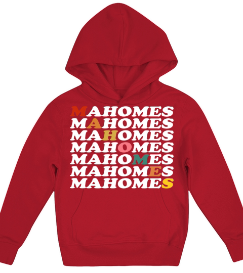 Vintage Retro Mahomes Kids Hoodie