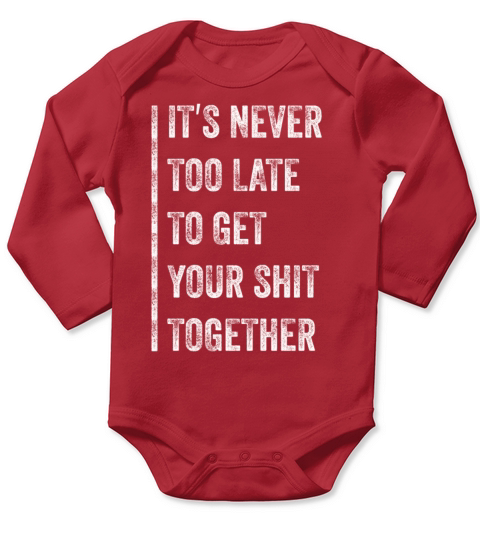 Positive Inspiration Men Women Funny Motivation Long Sleeve Baby One-Piece