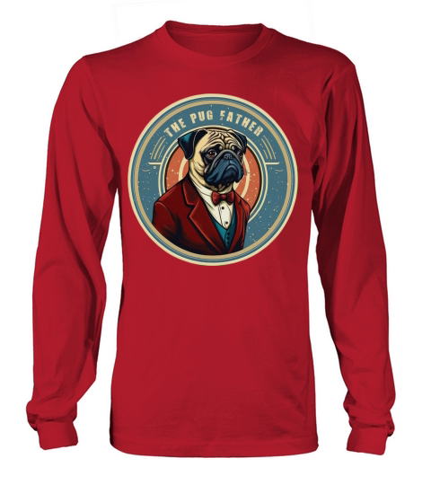 The Pug Father vintage Long sleeved Unisex