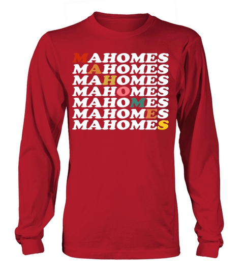 Vintage Retro Mahomes Long sleeved Unisex