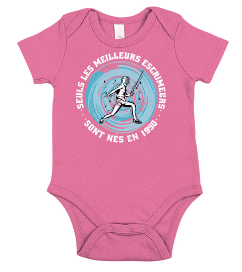 Fencers born in 1950 Birthday Vintage Short Sleeve Baby One-Piece