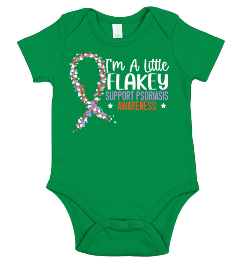 Im A Little Flakey Support Psoriasis Awareness Short Sleeve Baby One-Piece