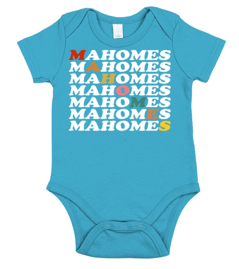 Vintage Retro Mahomes Short Sleeve Baby One-Piece