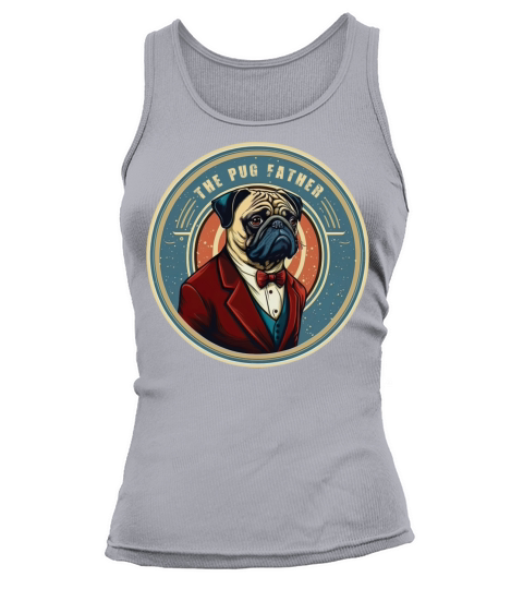 The Pug Father vintage Tank top Woman