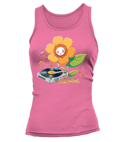 Vinyl Record Player Flower Lover Record Collector Tank top Woman