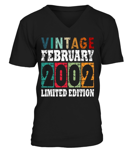 2002 February vintage V-Neck T-shirt